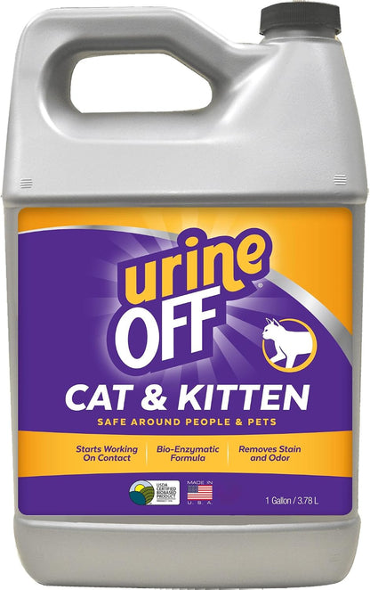 urineOFF Kitten & Cat Odor & Stain Remover | Fresh Scent Carpet Cleaner Spray | Bio Enzymatic Stain & Urine Odor Eliminator | Pet Safe Cleaner | 16.9 oz. - Image 10