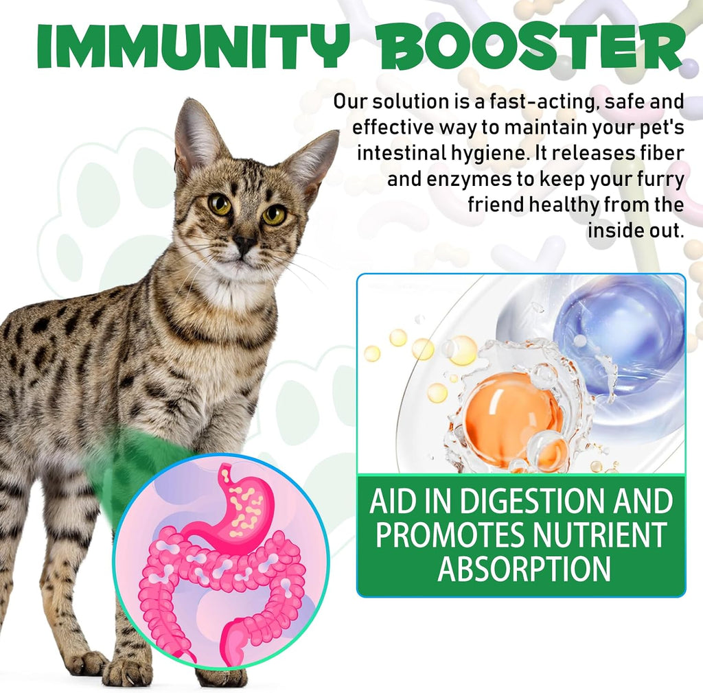 Easy-to-use liquid pipette dropper bottle of pet supplement drops for digestive wellness