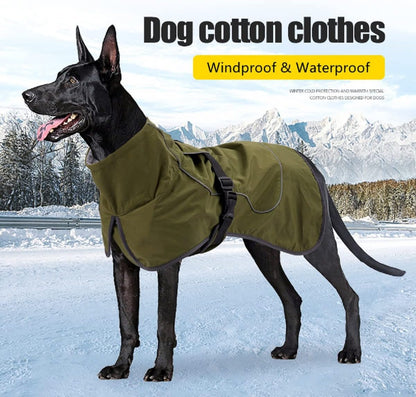 ODSSDAPU rain coat for dogs displaying the warm velvet fleece inner lining.