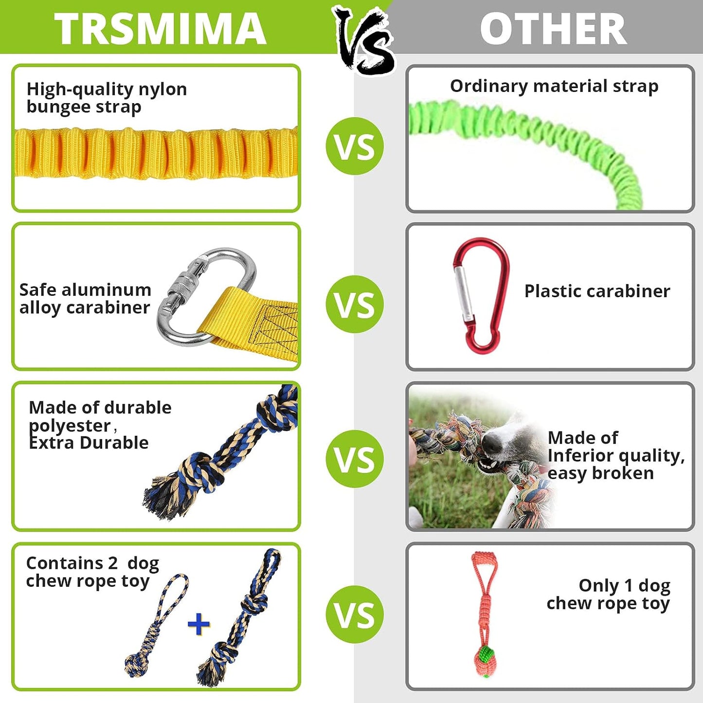 Adjustable buckle system on the hanging tether toy showing how to change the play height for small dogs