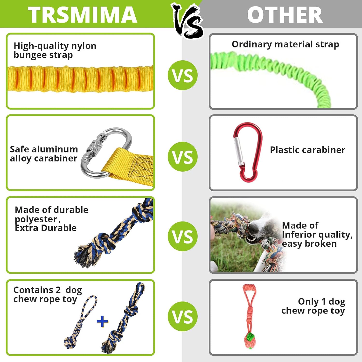 Adjustable buckle system on the hanging tether toy showing how to change the play height for small dogs
