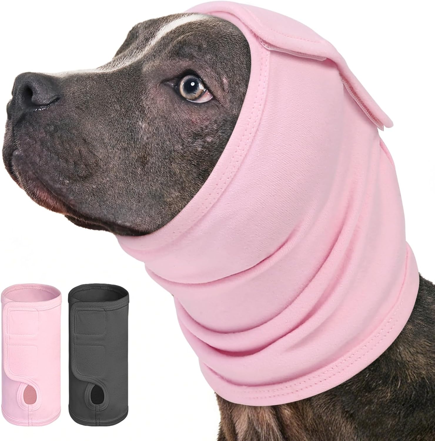 Breathable grey pet anxiety relief compression wrap for large dog breeds