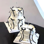 Keaziu black bow cupcake toppers front view for party decoration