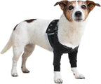 Suitical Recovery Sleeve for Dogs - Interchangeable, Single Sleeve Front Leg Protection for Post-Surgery, Hot Spots, or Skin Issues - Breathable, Machine Washable - L Black - Chest: 25.2-33.1 in - Image 10