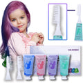 Cevioce temporary hair color wax set front view in packaging.