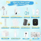 Yonvelt grooming set packaging and contents layout