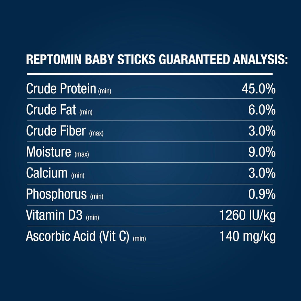Tetra reptile nutrition floating sticks for strong shell development