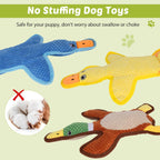 Textured corduroy interactive puppy teething toy close up