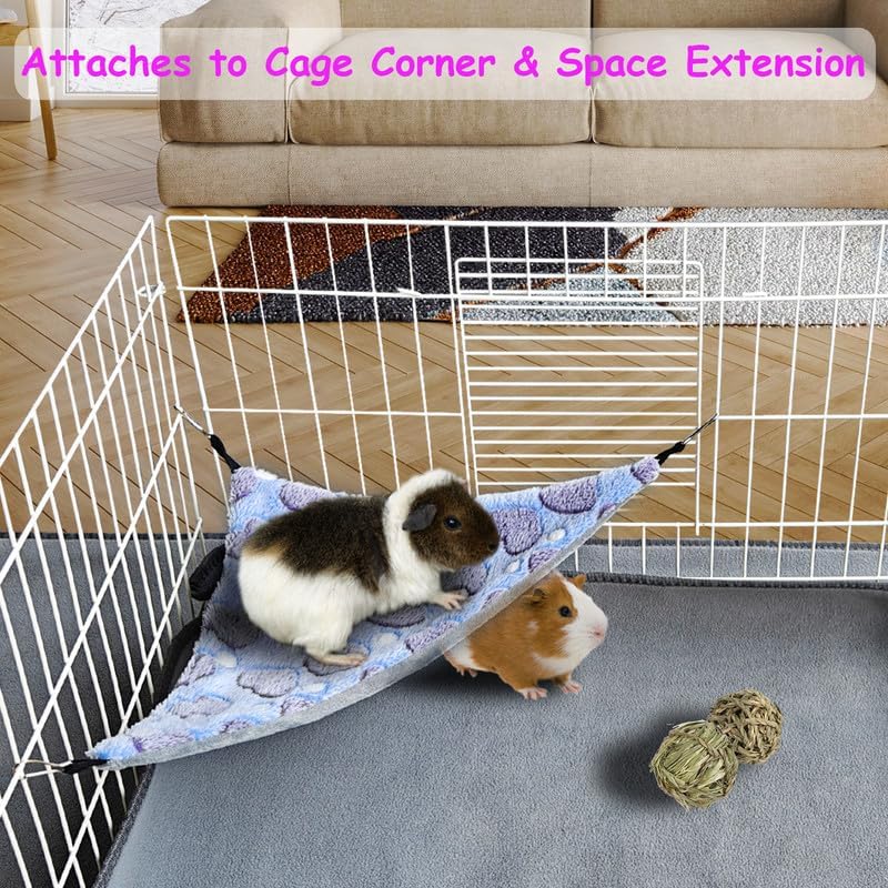 Two Gomicraft velvet corner hammocks for small pets