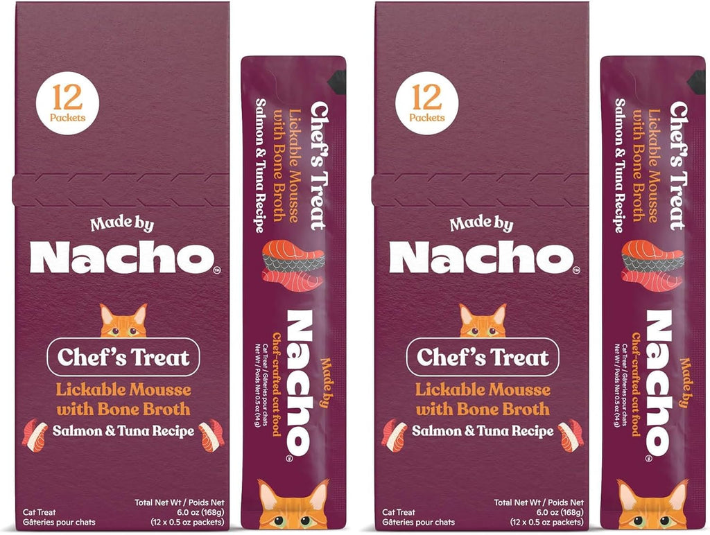 Hydrating bone broth infused lickable treat for multi stage cats