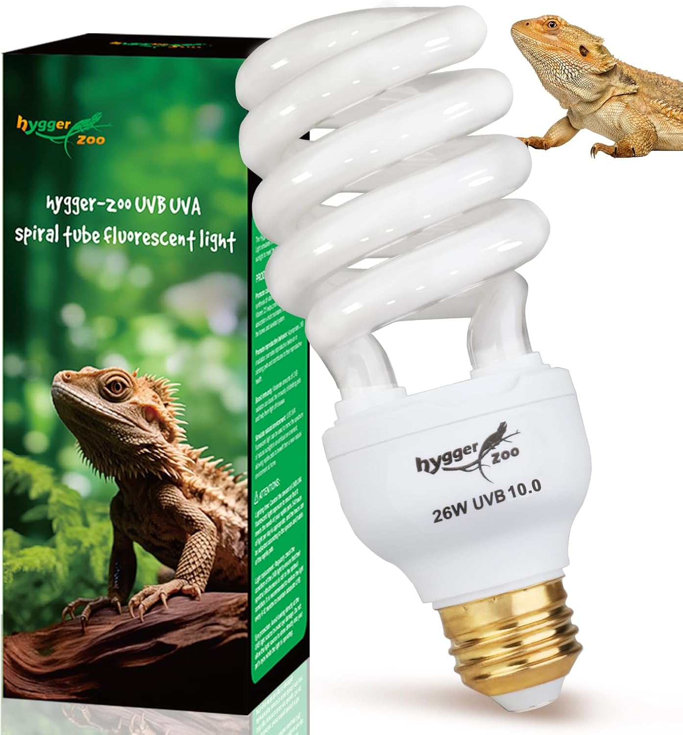 UVB Bulb for Reptiles, 5.0 13W UVB Light for Reptiles, Hygger zoo UVA UVB Reptile Light Bulb Reptile UVB Bulb UVB Light for Hermit Crab Snake Chameleon Reptile Lamp Terrarium Lamp for Tropical Reptile - Image 10