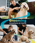 Professional pet hair trimmer set with high capacity lithium battery.