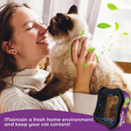 Lifestyle presentation of the Kingly premium pet waste refill pack in a clean home environment.