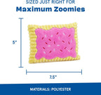 Barkbox Toaster Poodle toy showing pink frosting detail