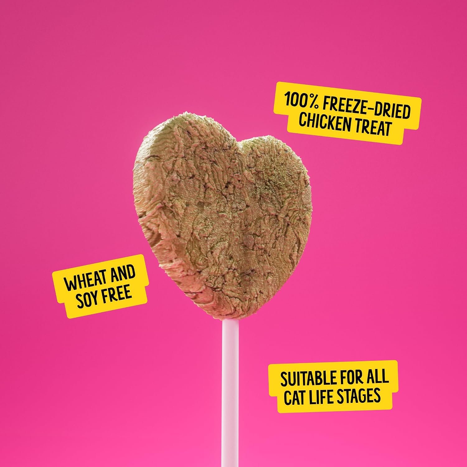 Bonkers Purrpops 4 pack containing freeze dried chicken and catnip treats