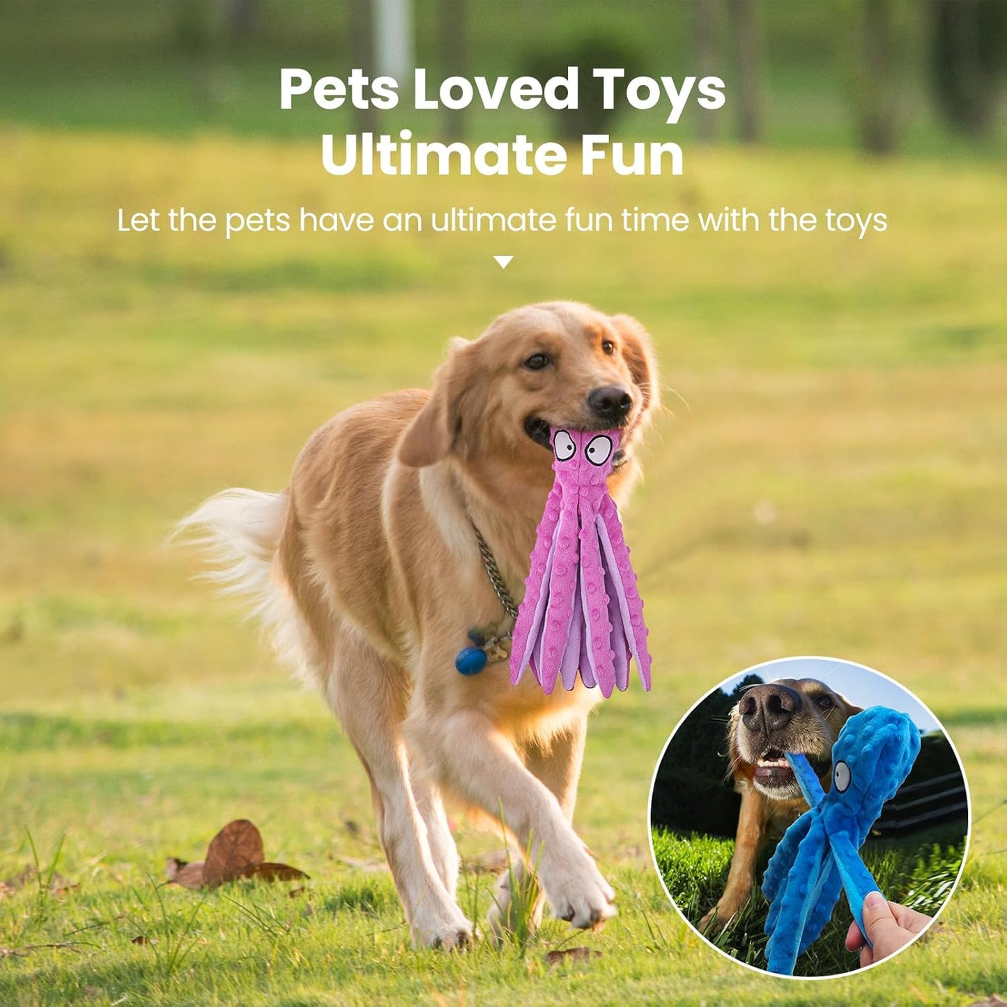 HGB durable stuffingless pet teething toy for medium dogs