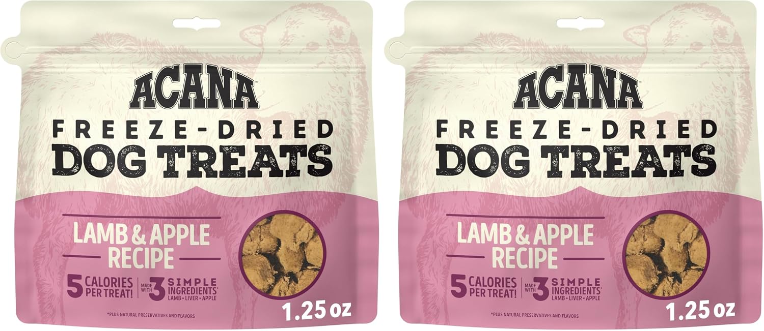 ACANA Singles Grain Free Dog Treats Limited Ingredients & Freeze-Dried Beef & Pumpkin 3.25oz Bag - Image 9