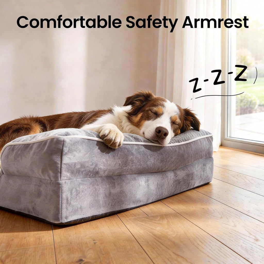 Orthopedic memory foam mattress inside OhGeni pet bed