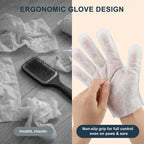 Disposable hypoallergenic pet bath wipes package showing direct usage instructions