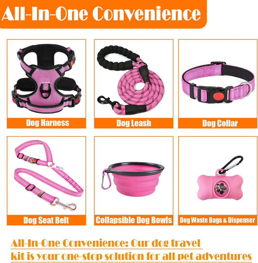 Lobeve dog harness showing reflective safety stitching