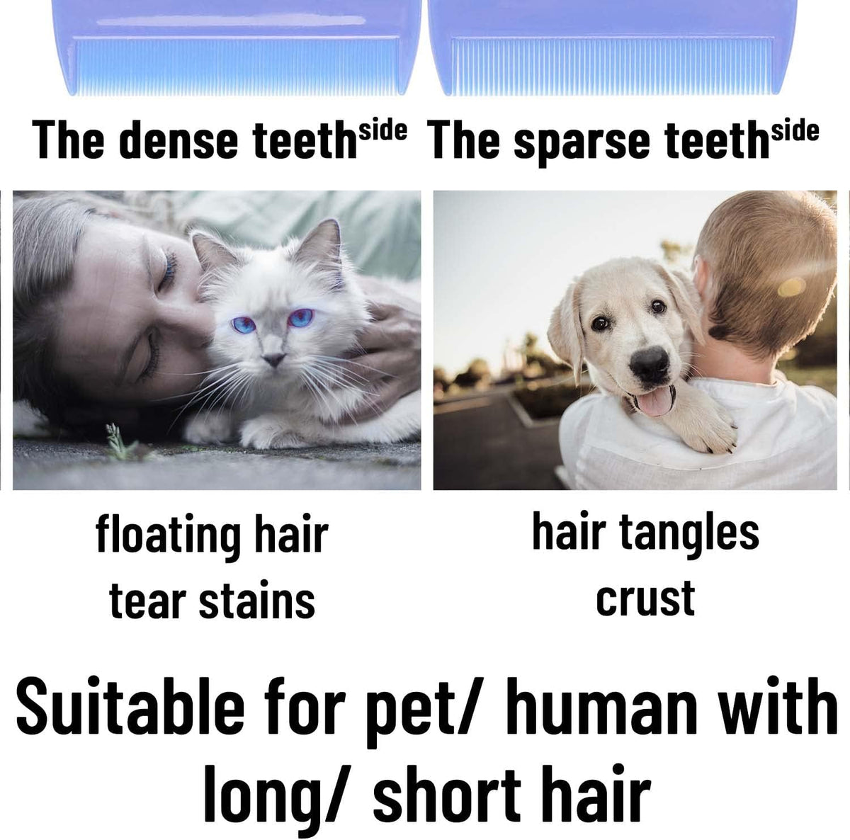 Full 6-piece pet grooming kit for cats and dogs