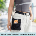Sweetude 2 Pcs Sugar Glider Pouch Breathable Carrying Bonding Pouch Soft Hamster Carrier with Strap Zipper Small Animal Travel Sleeping Bag Cage Accessories for Rat Reptile Other Small Pets(Black) - Image 5