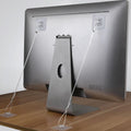 Breeshy adjustable TV safety straps front view showing stainless steel plates for baby proofing.