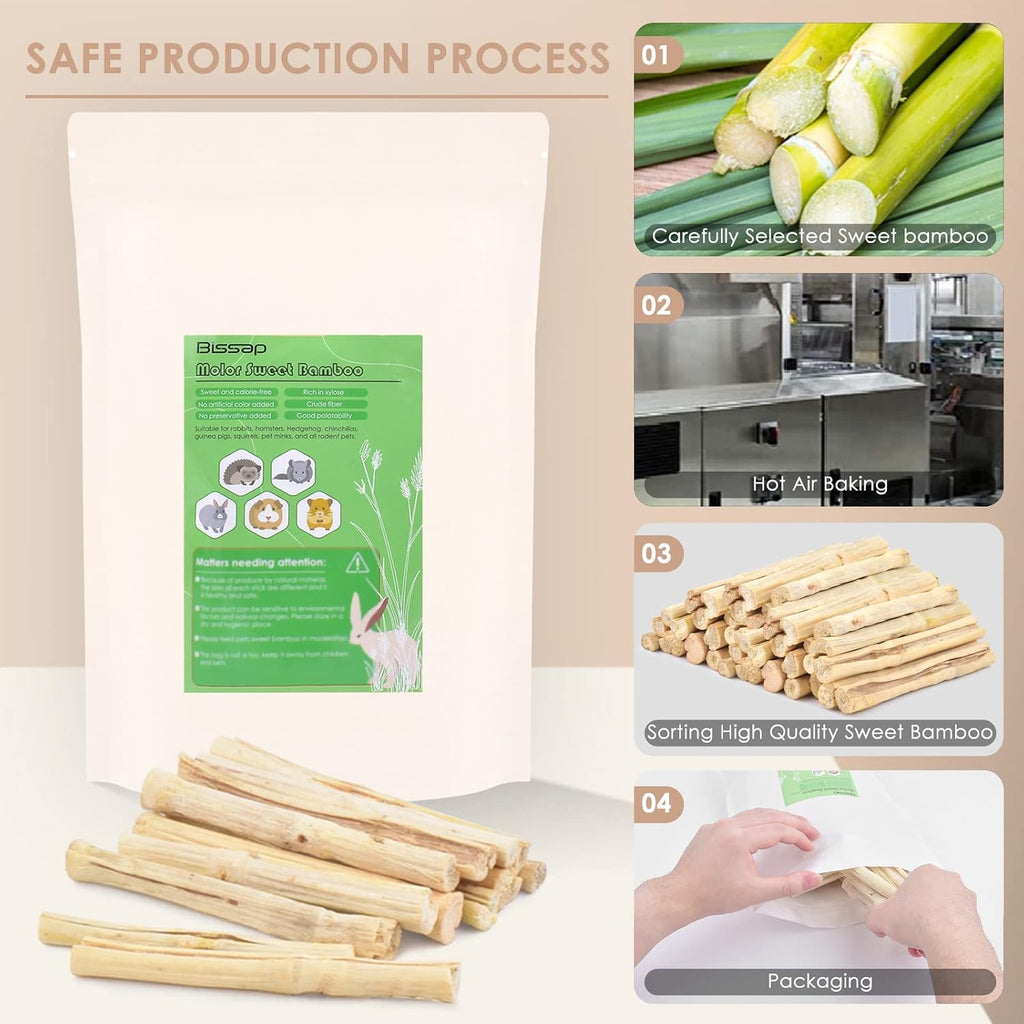 Whole sweet bamboo stems for rabbits