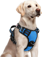 rabbitgoo Dog Harness for Large Dogs, 3 Buckles Easy On & Off No Pull Pet Vest, Soft Padded Walking Pet Harness with Control Handle, Adjustable and Reflective, Pink, L - Image 10