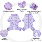 AITOLI cat recovery suit close up of breathable high elastic cotton material