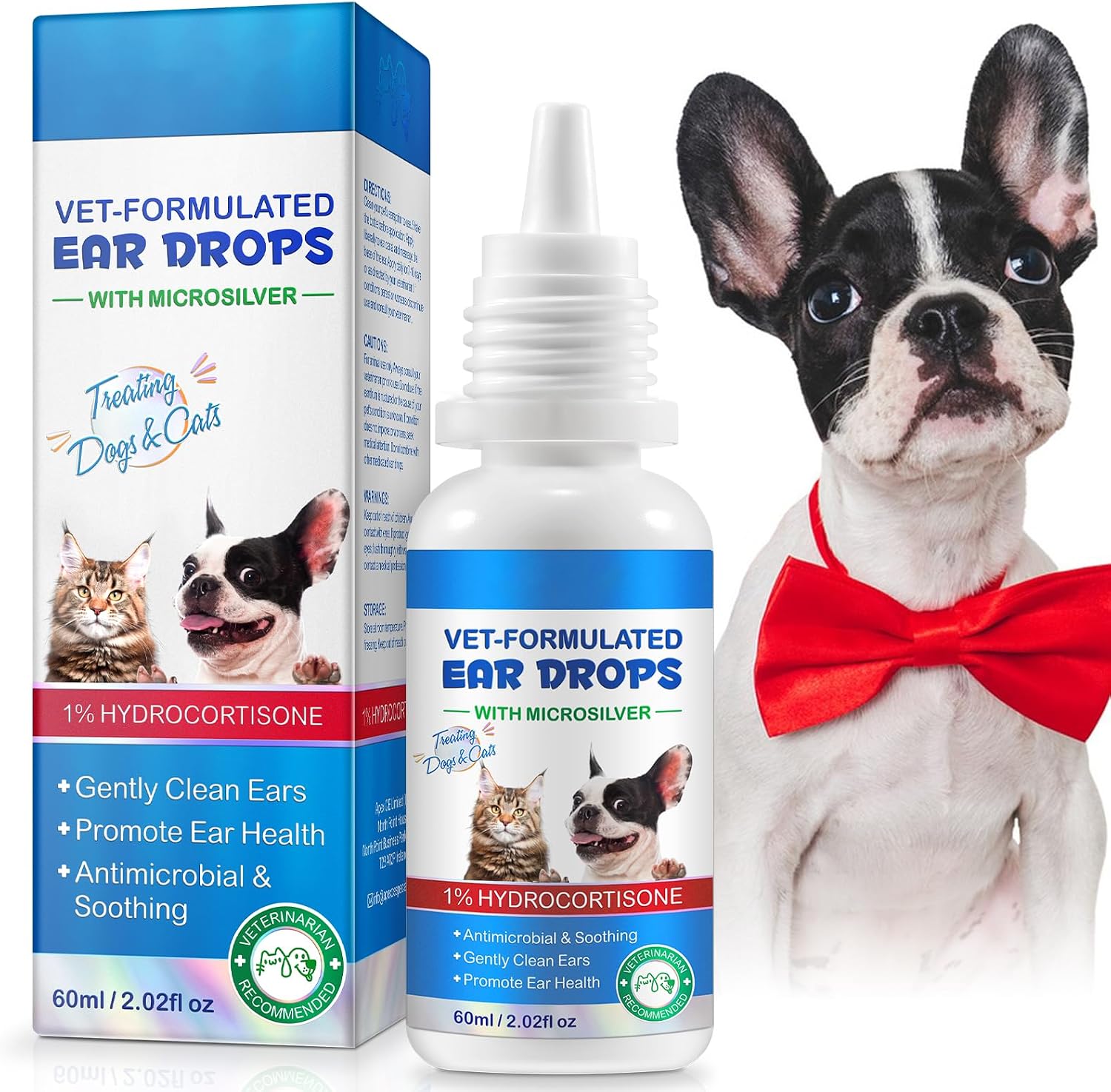 Vosifsdiy cat and dog ear infection treatment drops front view