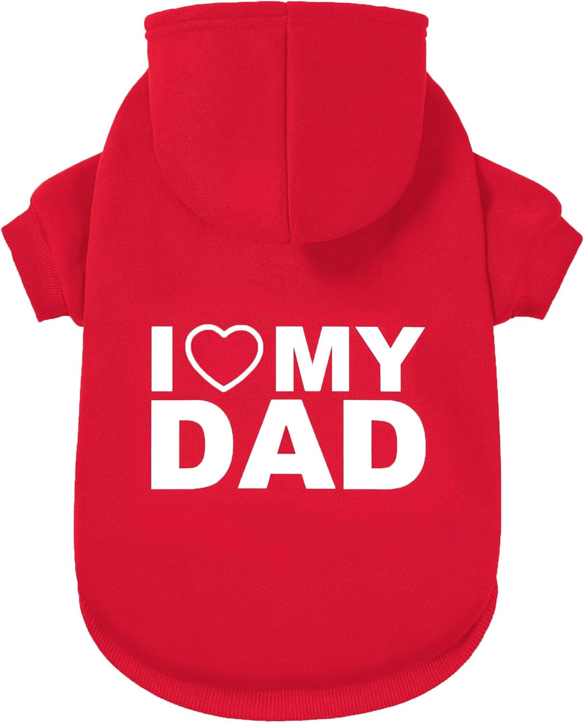 Dog Sweater Dog Hoodie Cold Weather Coat Hooded Sweatshirt for Puppies,Cats, Small Medium Large Dogs (Black (I Love My Dad), Large/X-Large) - Image 13