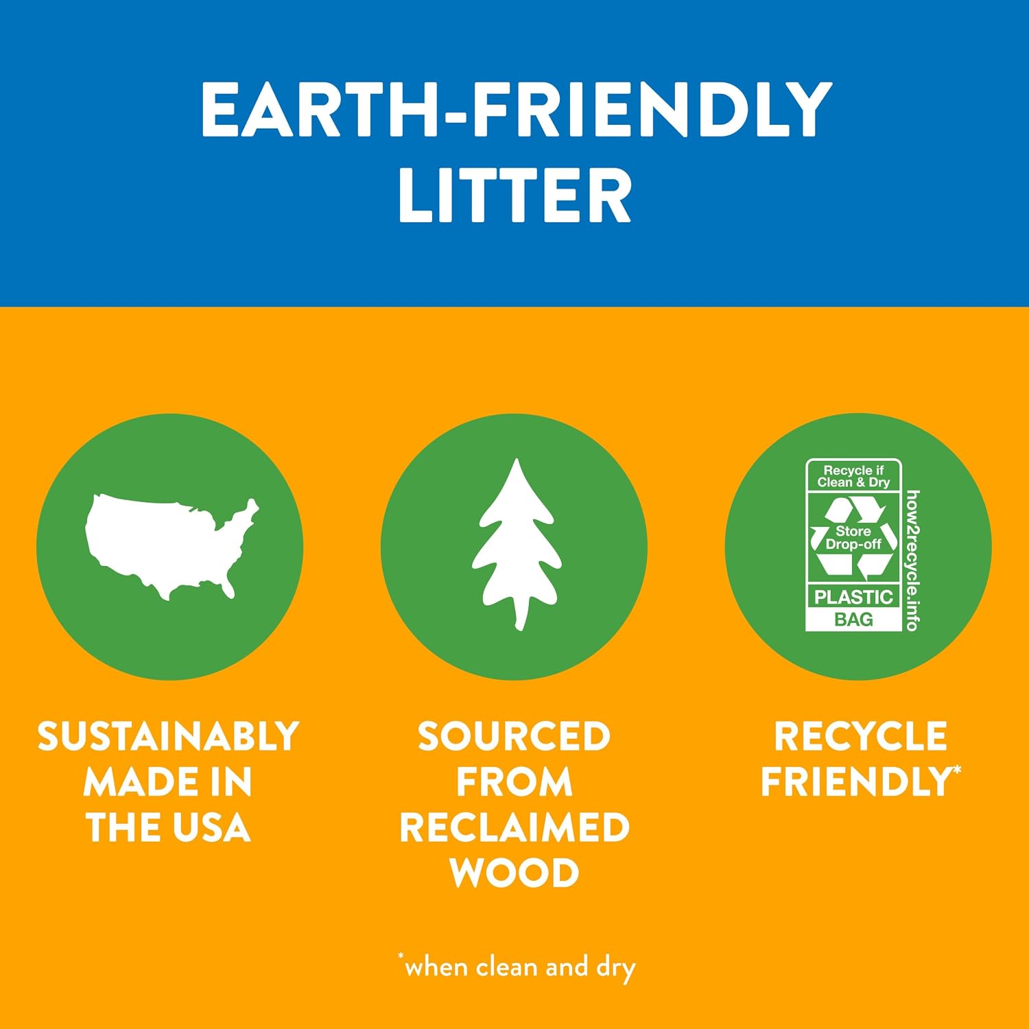 Graphic showing pine wood shavings inside the litter bag