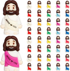 Ajabavbd 40 piece little jesus figures bulk front view showing ten vibrant colors grouped together.