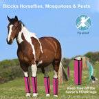 LOLEDE equine protective boots with adjustable hook and loop fasteners