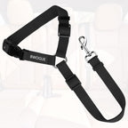 Bwogue adjustable black nylon pet safety harness strap