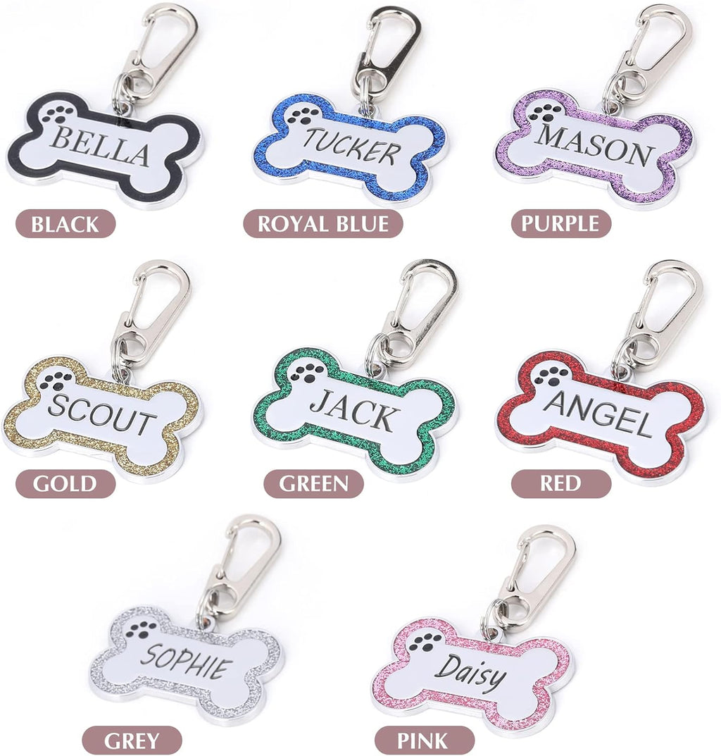 Aimeng durable rust resistant stainless steel pet id tag close up