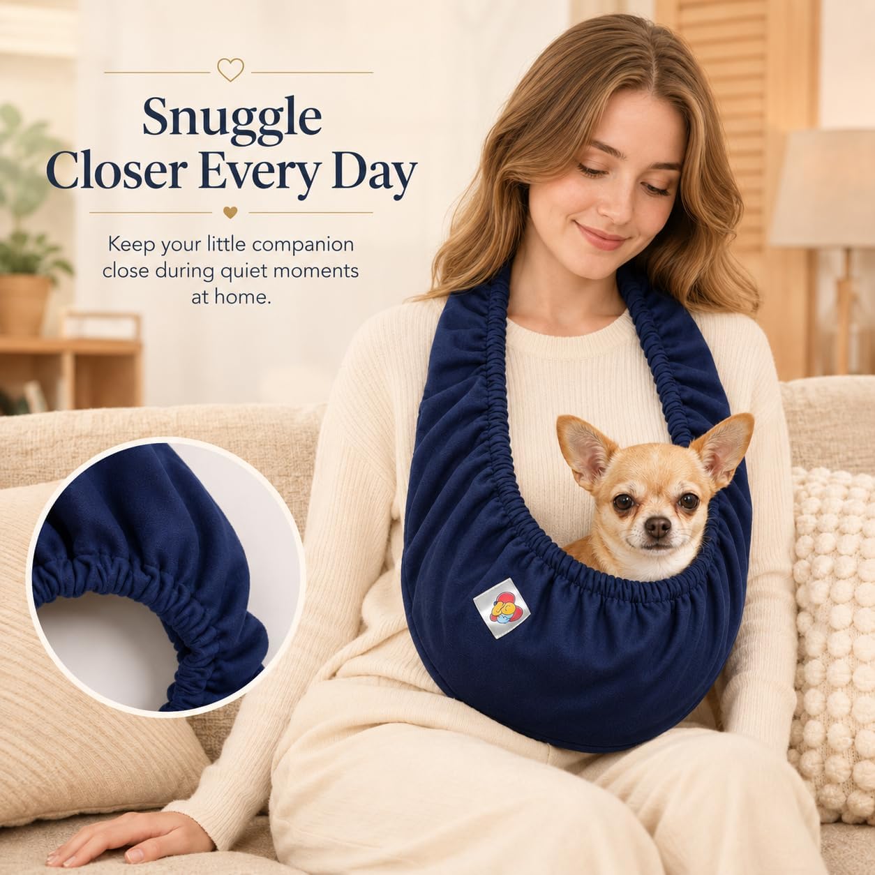 Small cat and dog carrier cozy U-shaped neck design