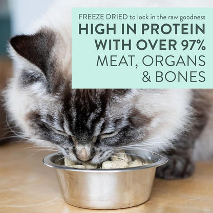 Natural grain free raw cat food topper with manuka honey and green lipped mussels
