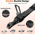 Tivray pet car safety leash dual buckle mechanism