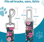 360-degree swivel buckle on pet seat belt