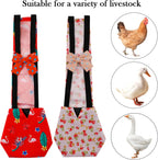 Side profile of washable chicken diaper designed for indoor poultry wear