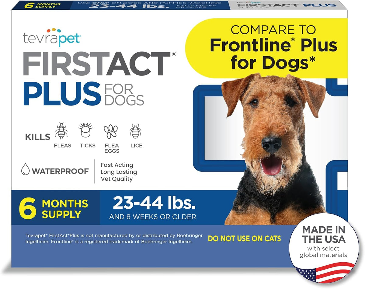 FirstAct Plus Flea Treatment for Dogs, Medium Dogs 23-44 lbs, 3 Doses, Same Active Ingredients as Frontline Plus Flea and Tick Prevention for Dogs - Image 9
