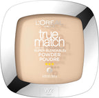 L'Oreal Paris True Match Super Blendable Powder Foundation Warm W2 Light front view compact makeup