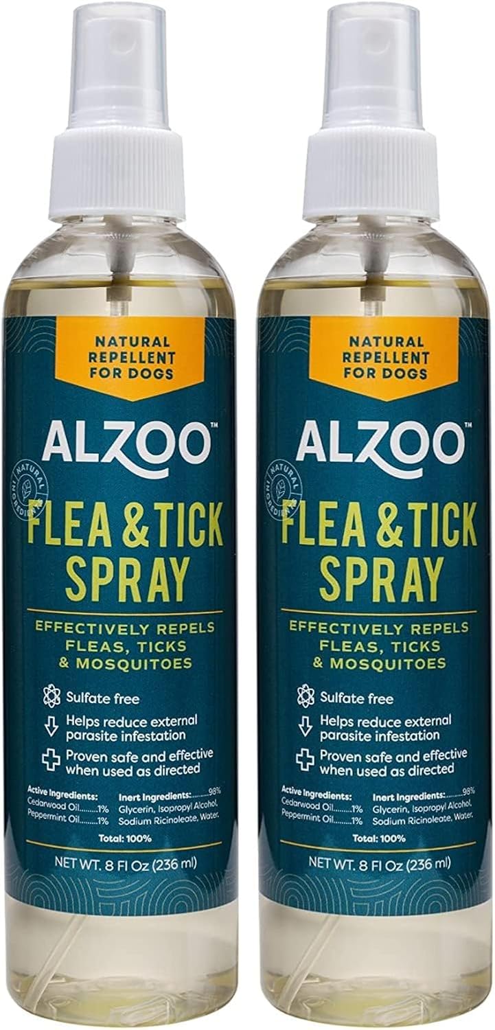 ALZOO Natural Flea and Tick Repellent Spray for Dogs, Effectively Repels Fleas, Ticks & Mosquitos, Plant-Based Active Ingredients, Sulfate-Free, 8 Fl. Oz. - Image 10