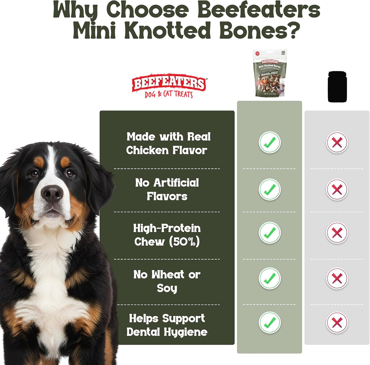 Beefeaters 12 count mini bone dental care benefits