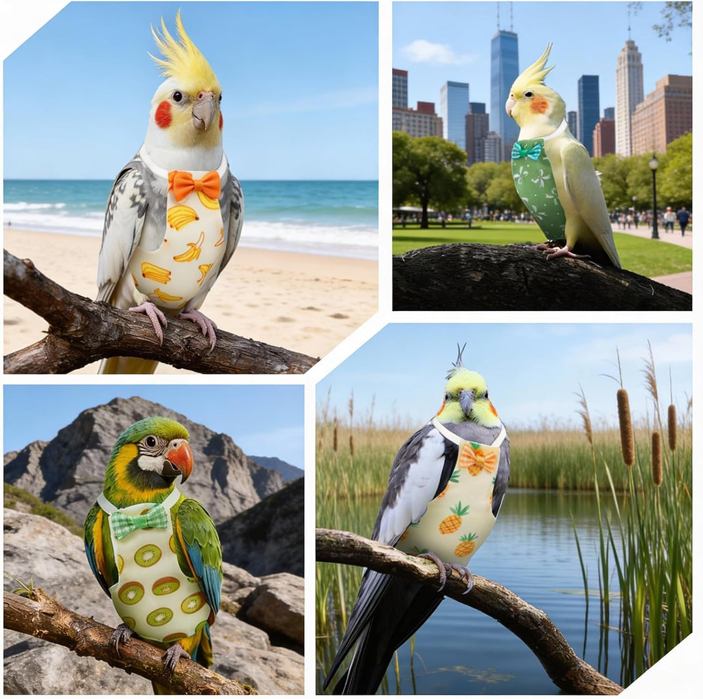 4 Pcs Bird Diaper, Parrot Diapers with Waterproof Inner - Image 5