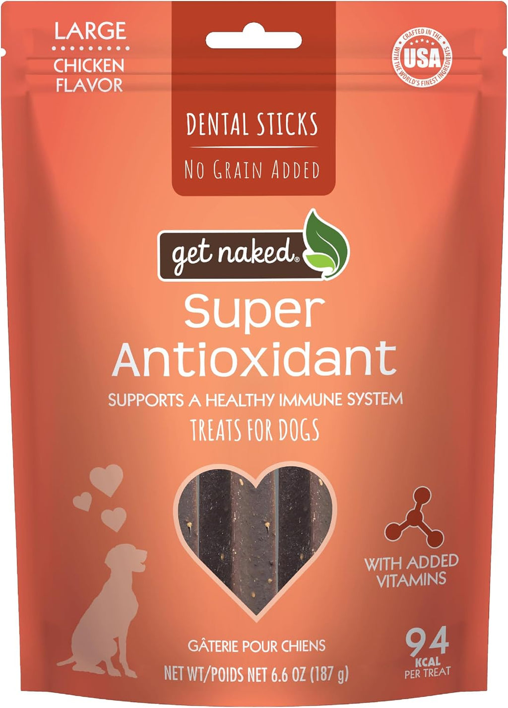 Get Naked USA manufactured natural dog dental treats product overview