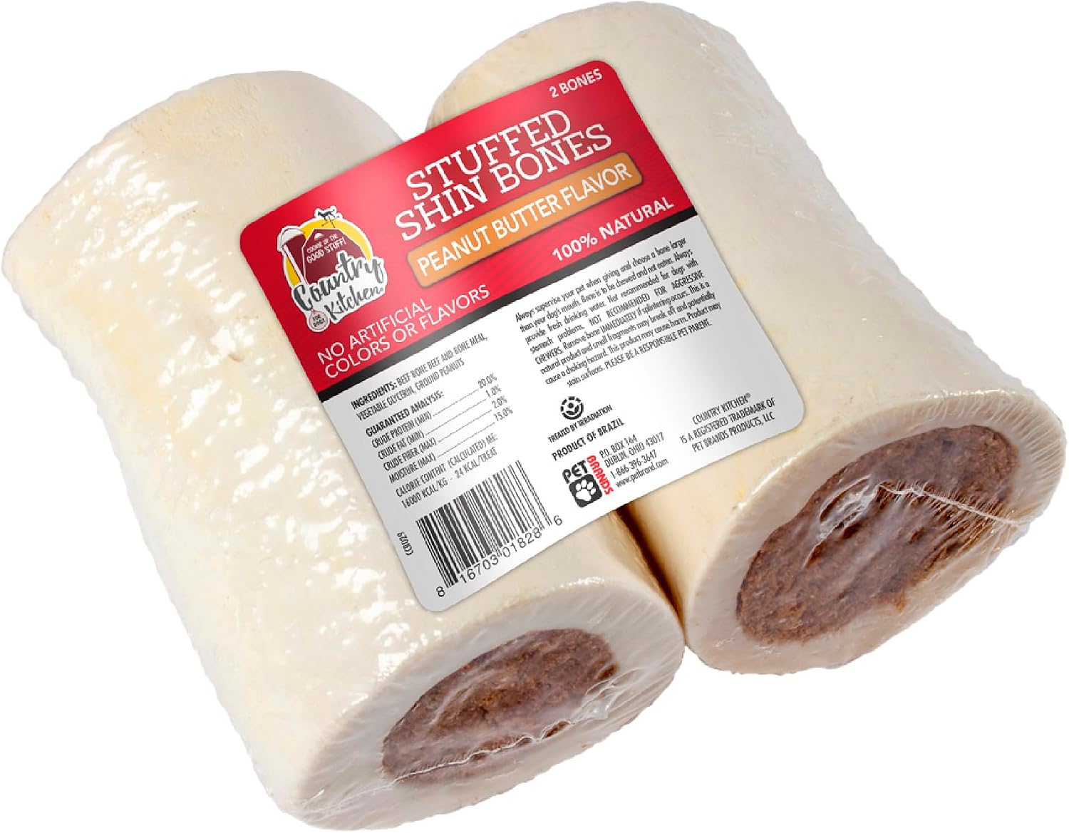 Country Kitchen Stuffed Beef Hoof Peanut Butter Flavor Dog Treat, 100% Natural, Long Lasting, 2 Pack - Image 14