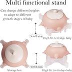 Food grade silicone milk replacer feeder for kittens and mini dog breeds.